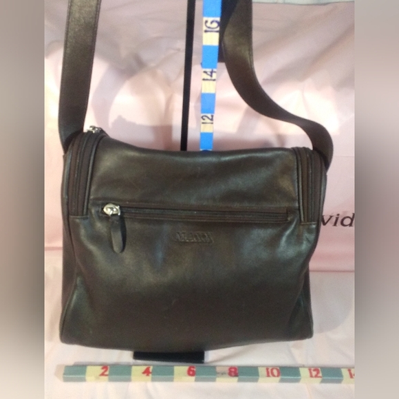 Maxx New York Brown Leather Shoulder Bucket § - Picture 3 of 11